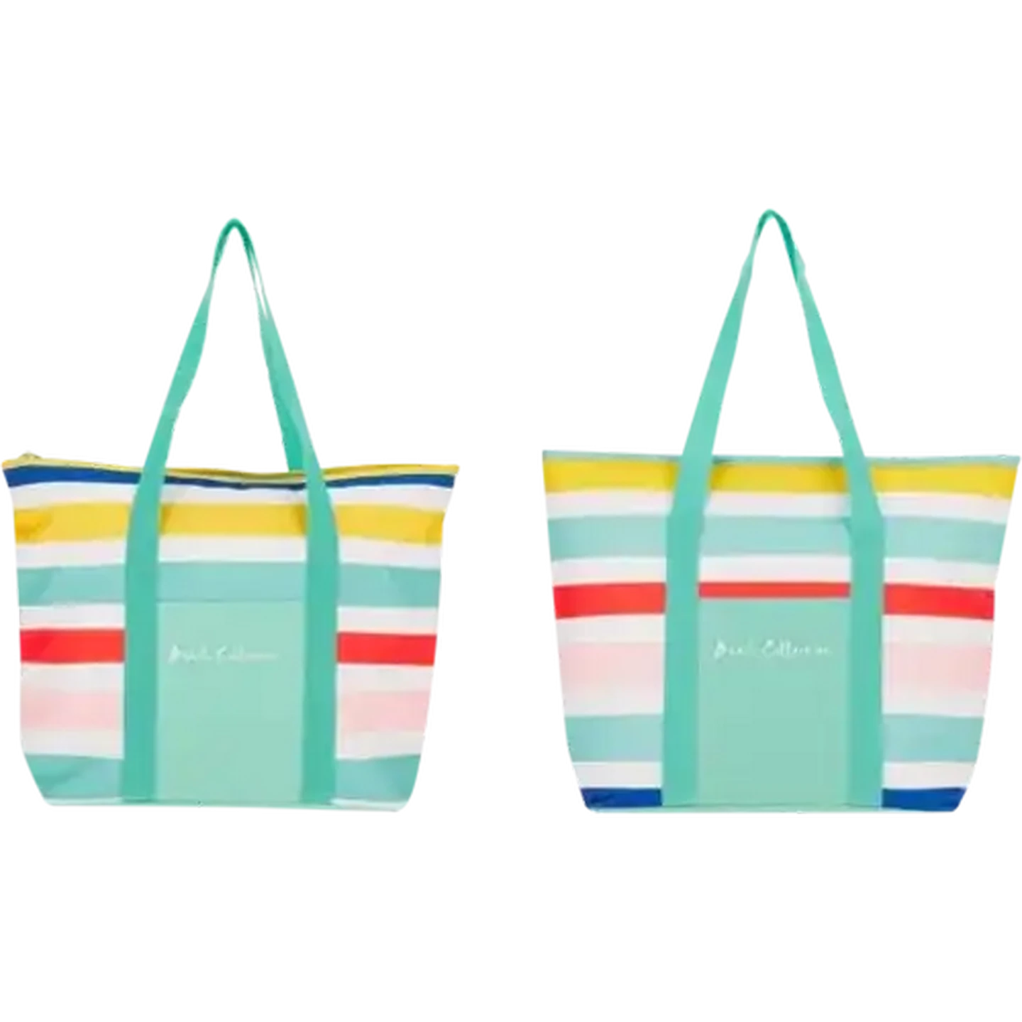 Image of Camper Beach Collection Striped Picnic Basket
