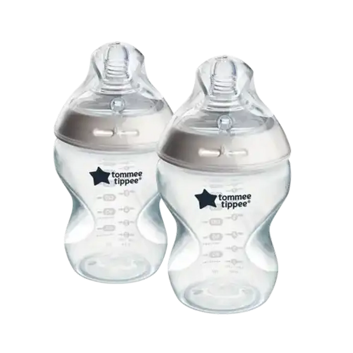 Image of Tommee Tippee Natural Start 260ml Self-Sterilising Clear Bottle 2-Pack 0 Months +