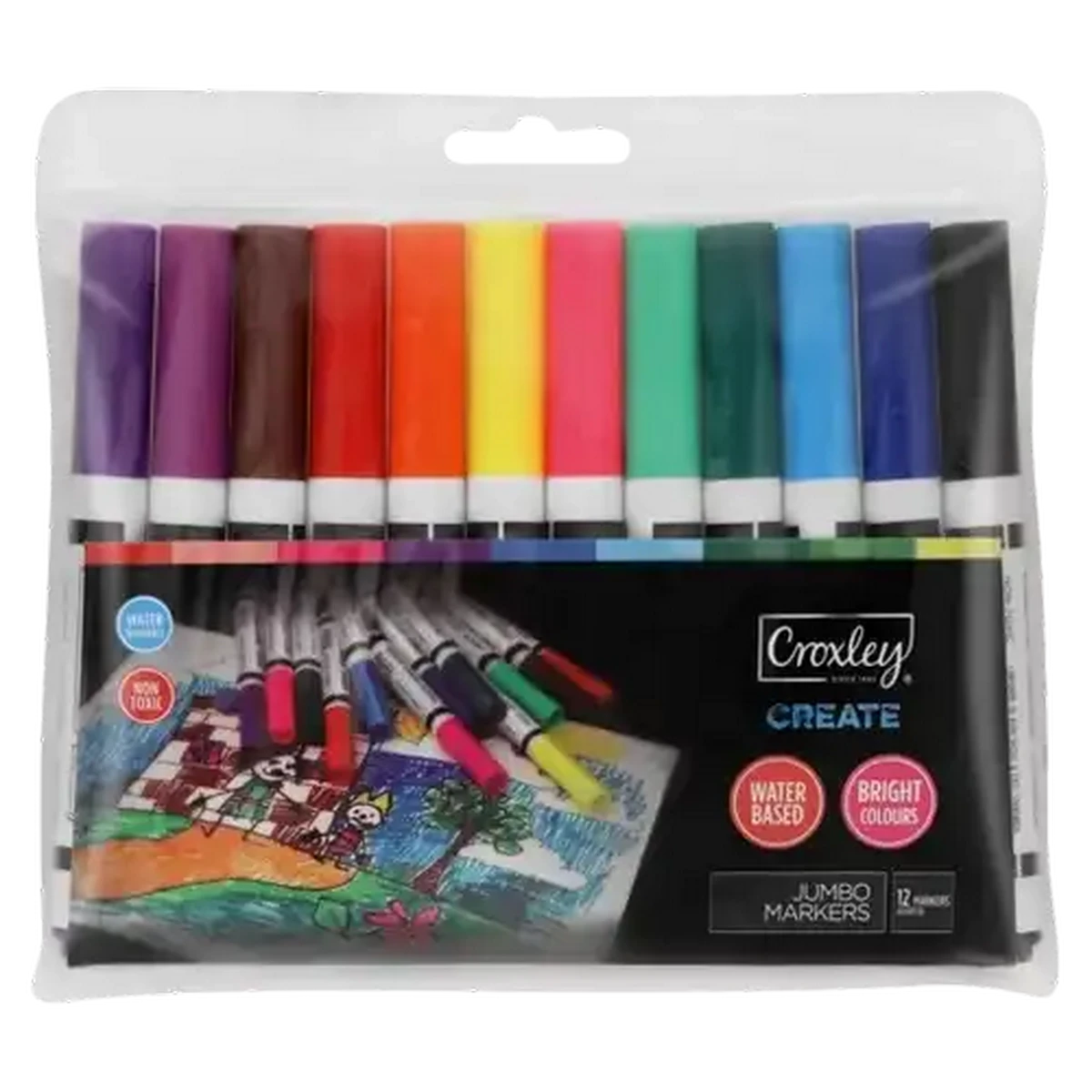 Checkers Sixty60 | Croxley Washable Markers 12 Pack (Colour May Vary)