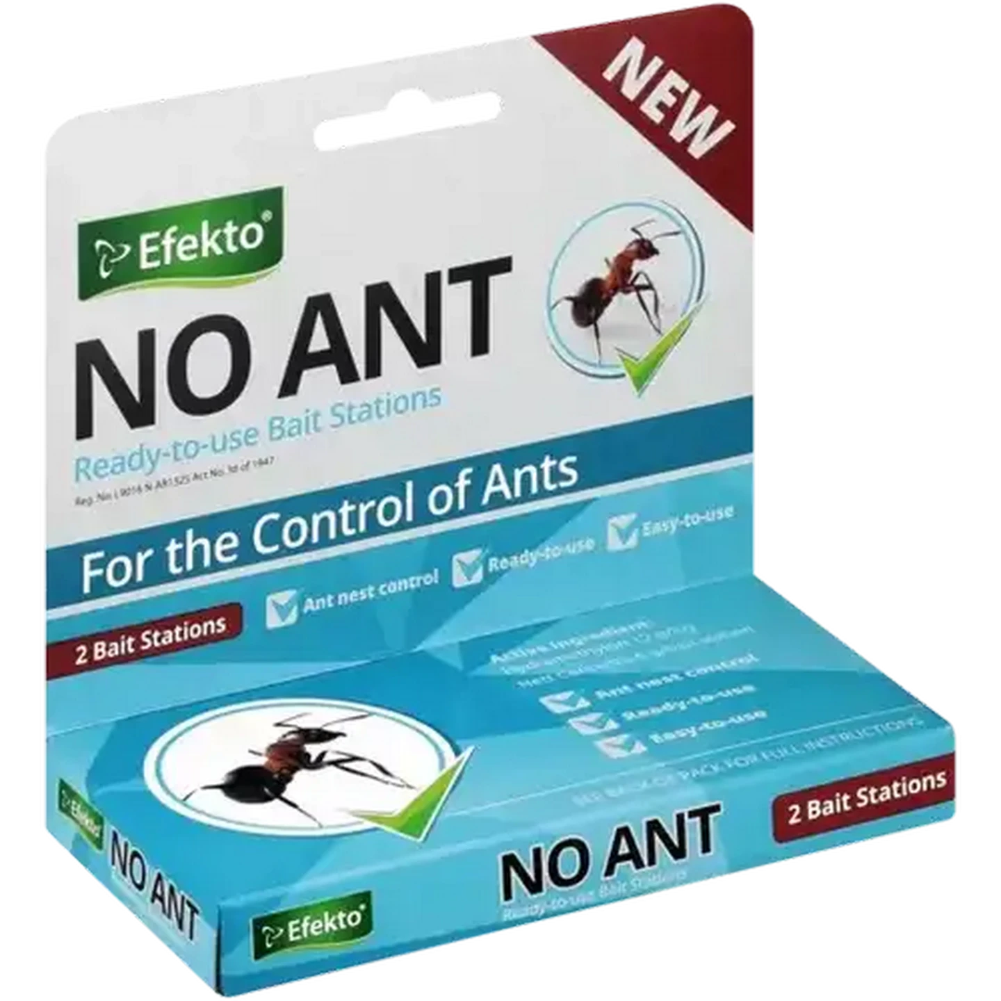 Image of Efekto No Ant Ready-To-Use Bait Stations 2-Pack