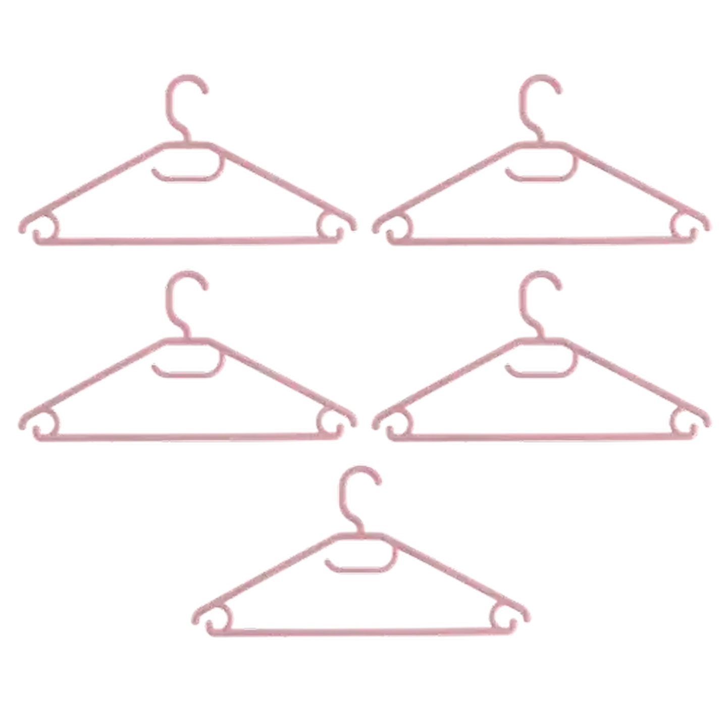 Image of Hang It Up! Dusty Pink Hangers 5-Pack