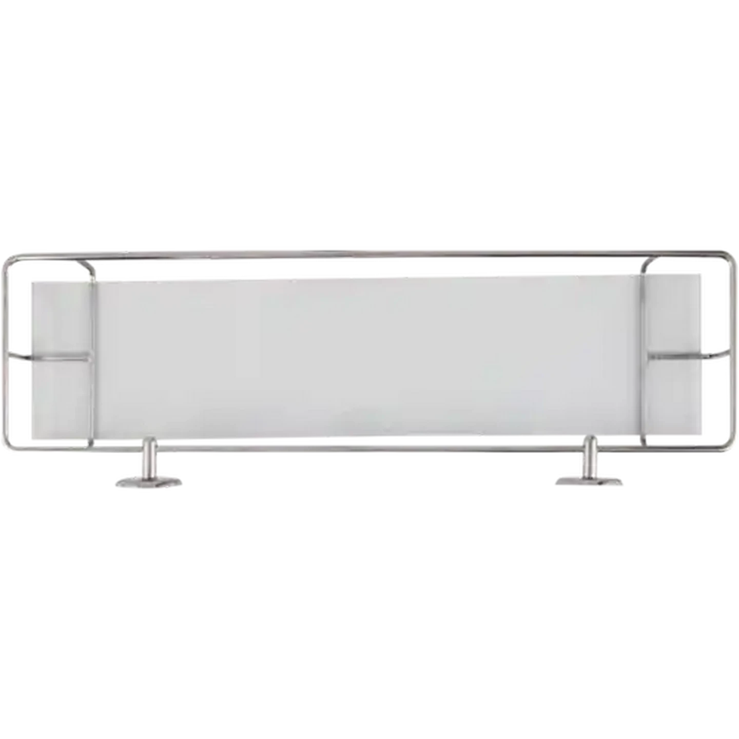 Image of Steelcraft Stainless Steel Classic Glass Shelf With Guard Rail