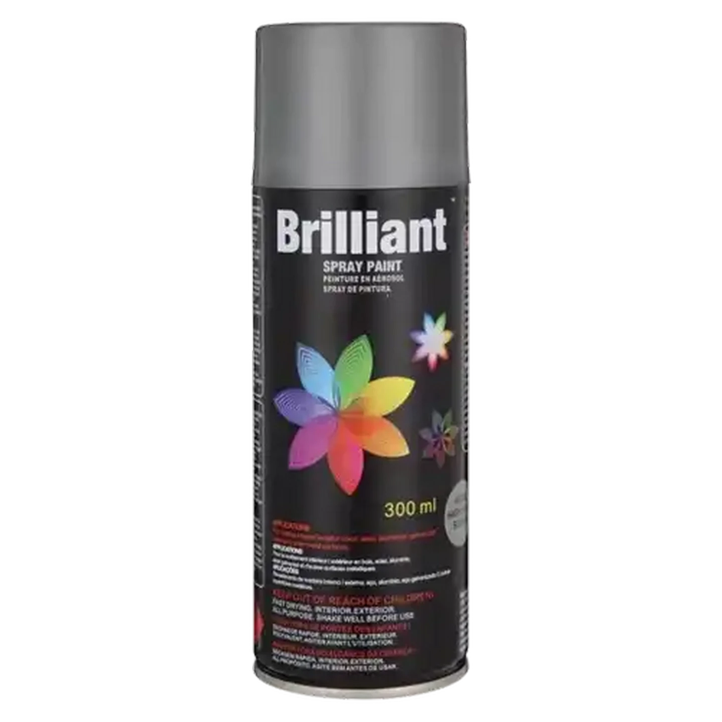 Image of Brilliant High Heat Silver Spray Paint Can 300ml