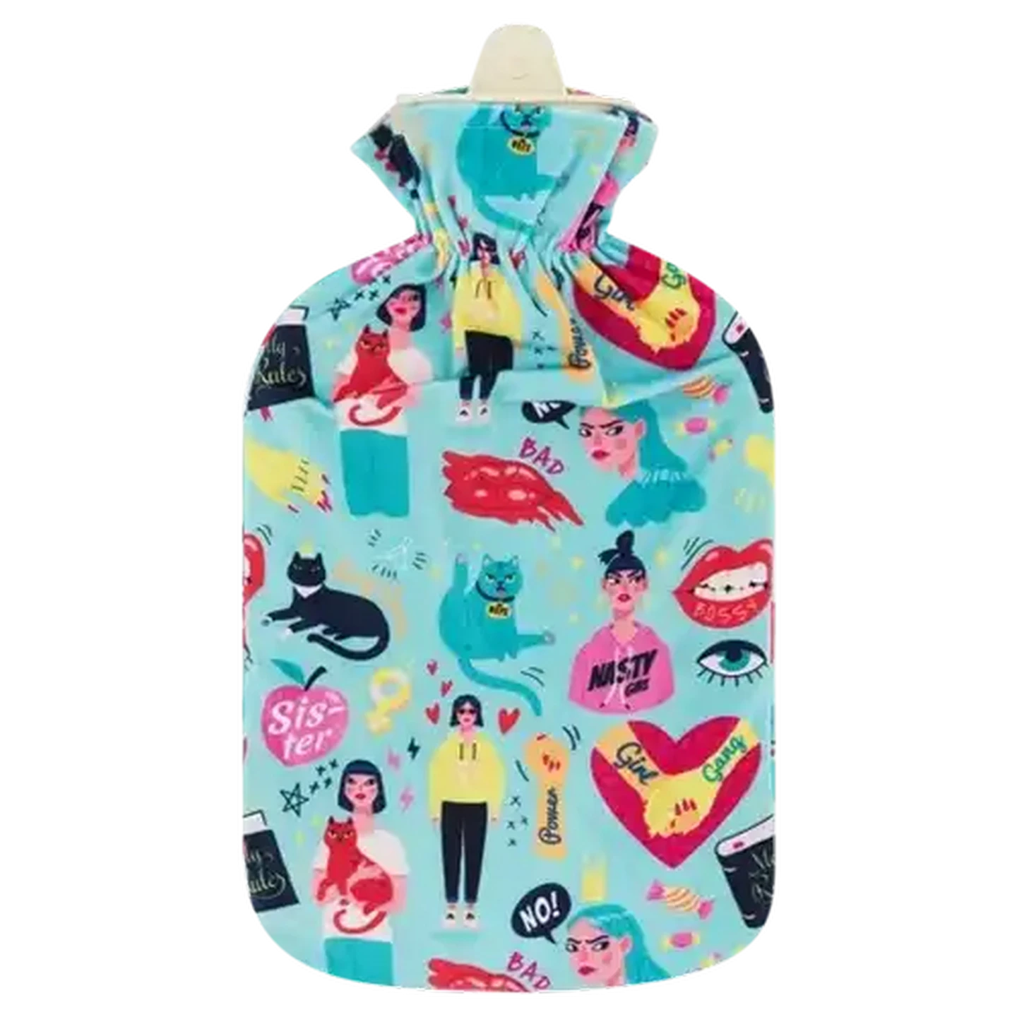 Image of Print Fleece Hot Water Bottle 2L (Design May Vary)