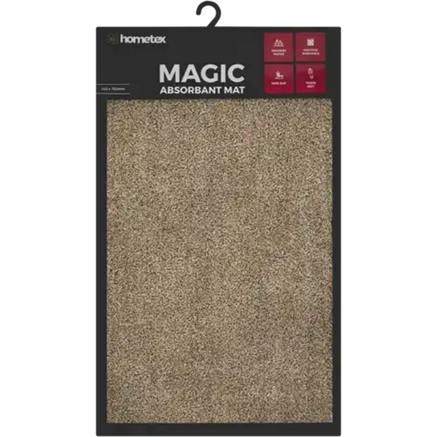 Image of Hometex Brown Magic Absorbent Door Mat 450 x 750mm
