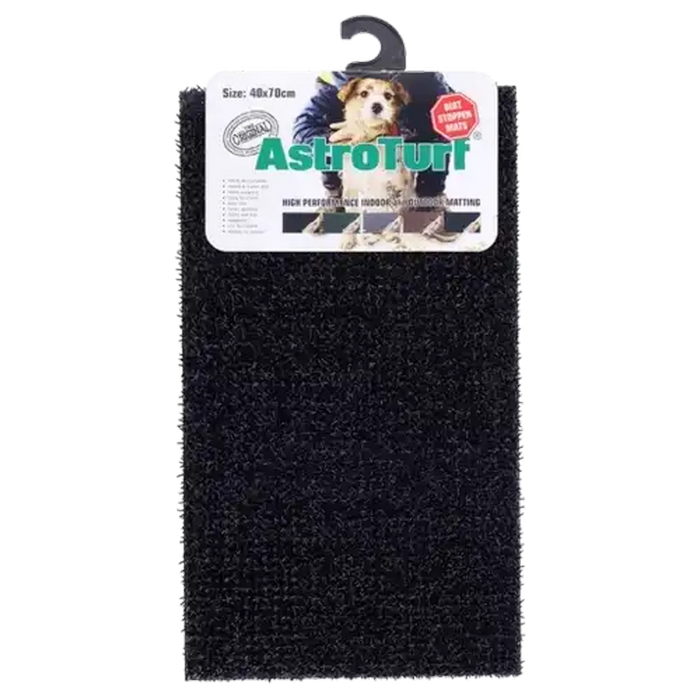 Image of Multi-Flor Astro Turf Black Multi-Floor Door Mat 40 x 70cm