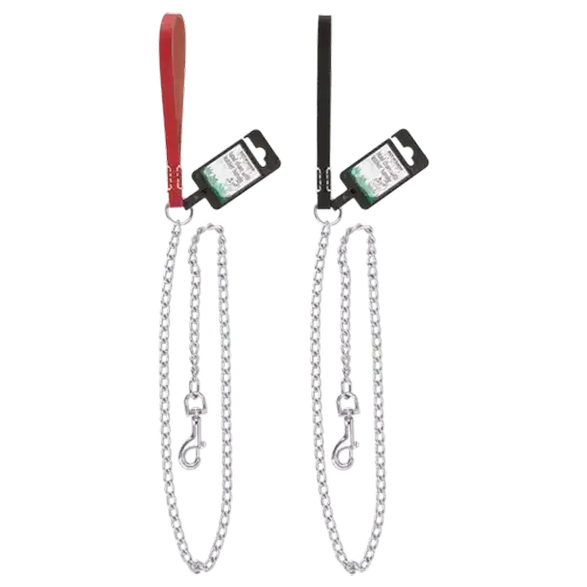 チャド Checkers Sixty60 | Petshop Large Lead Chain with Leather Handle