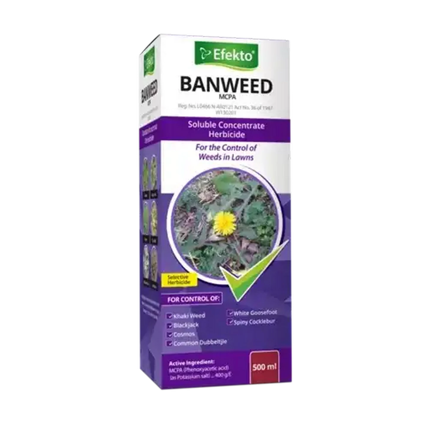 Image of Efekto Banweed MCPA Soluble Concentrate Herbicide 500ml