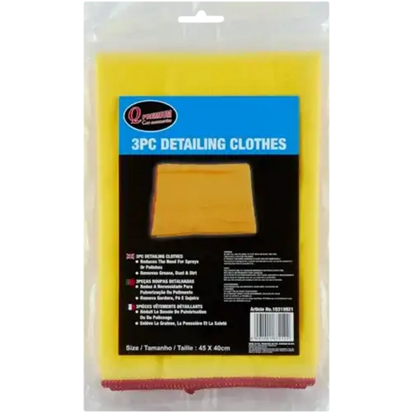 Image of Q Premium Detailing Cloths 3-Pack