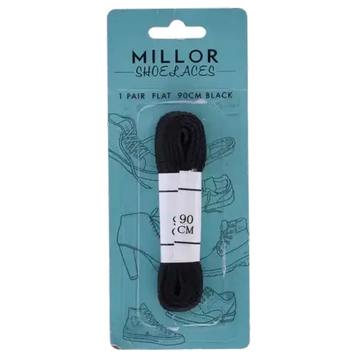 Checkers Sixty60 | Millor Flat Black Shoelaces 90cm