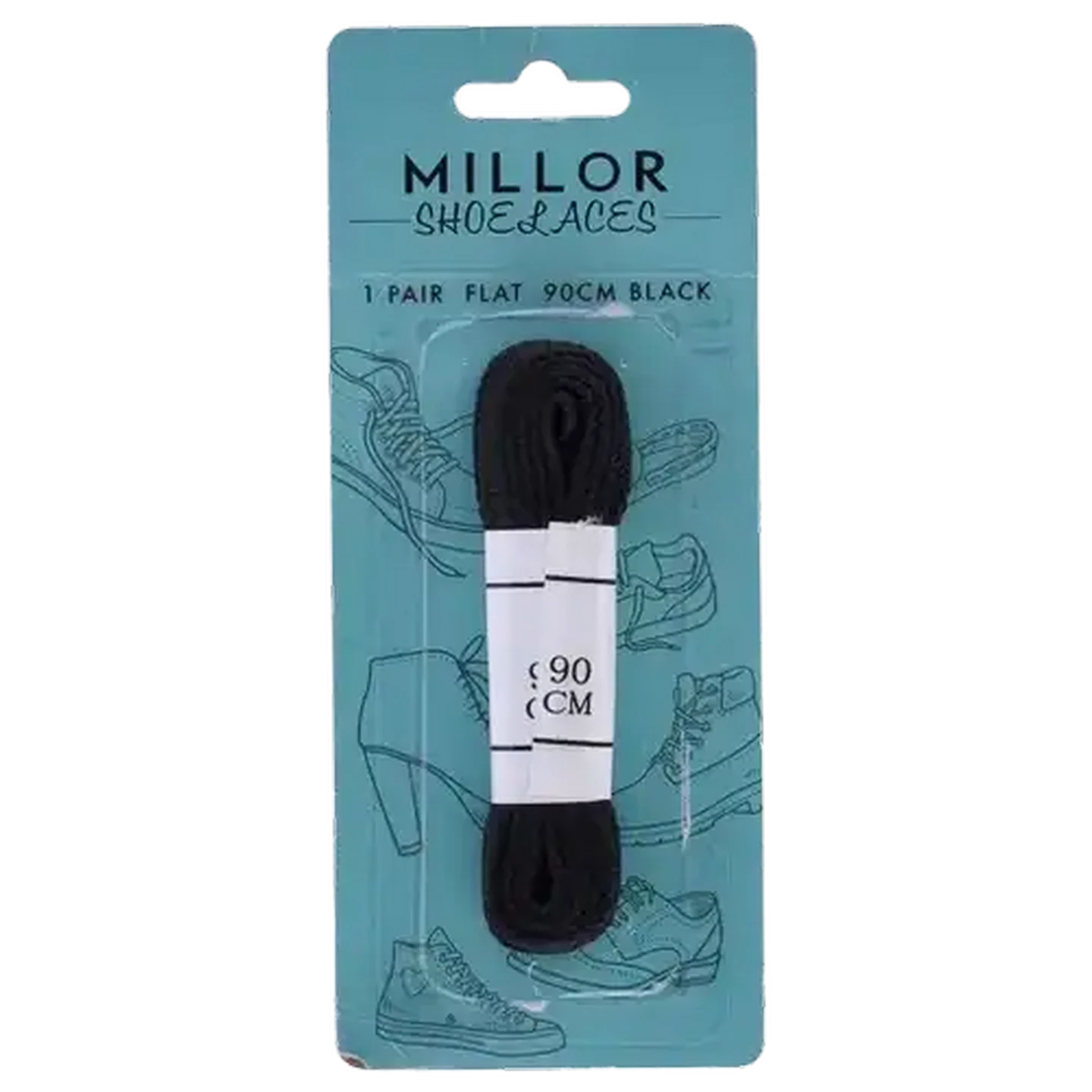 Checkers Sixty60 | Millor Flat Black Shoelaces 90cm