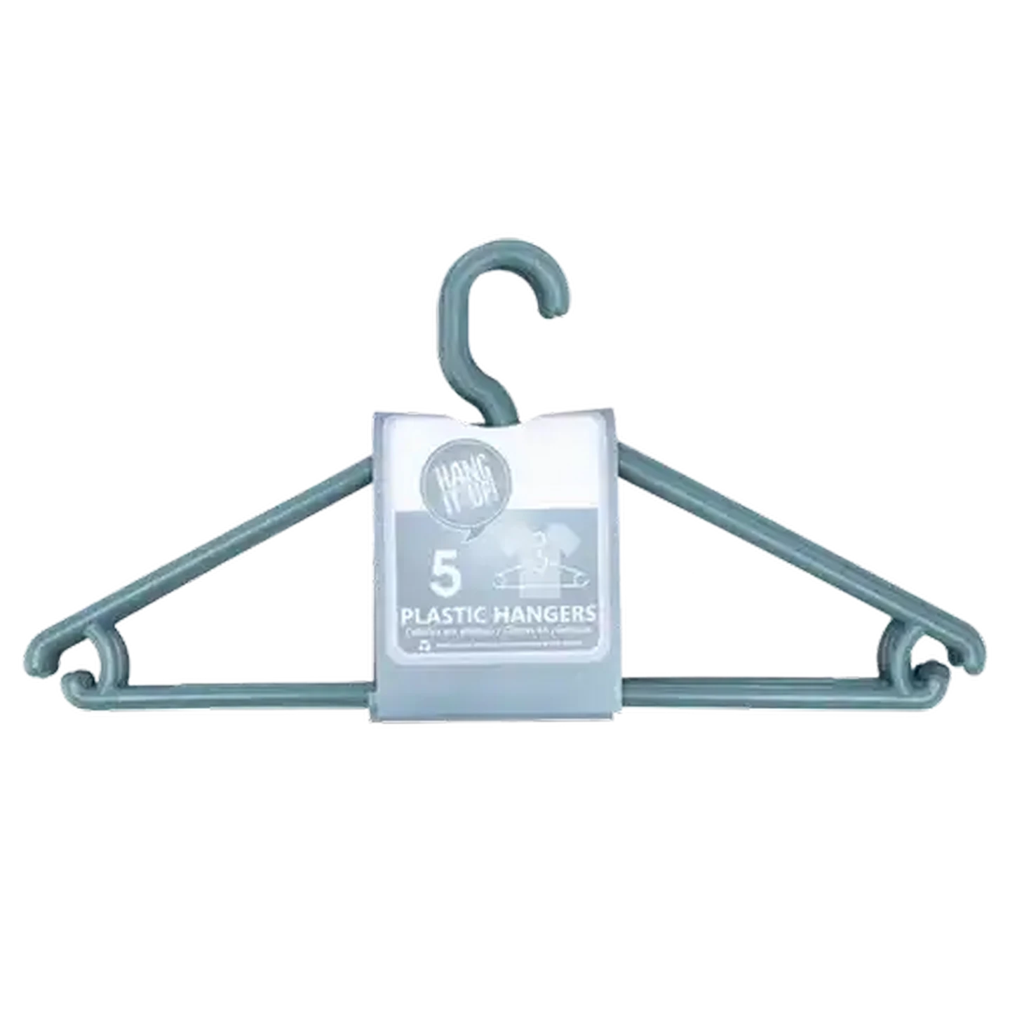 Image of Hang It Up! Blue Hangers 5 Pack