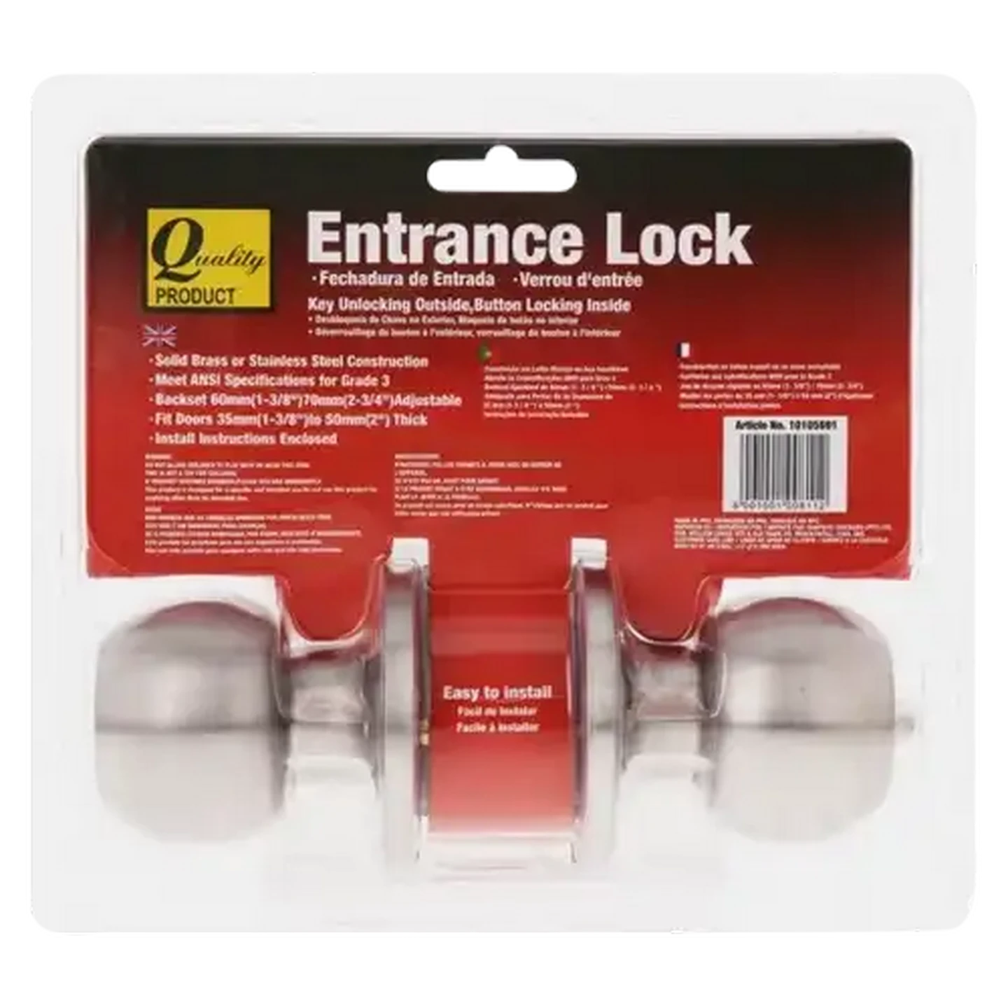 Image of Quality Entrance Door Lock