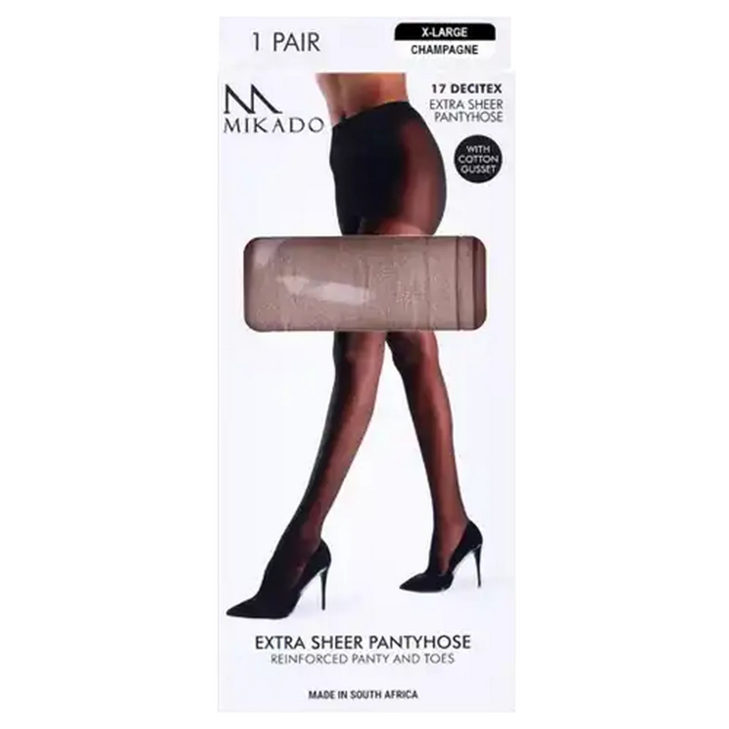 Image of Mikado Extra Large Champagne Extra Sheer Pantyhose
