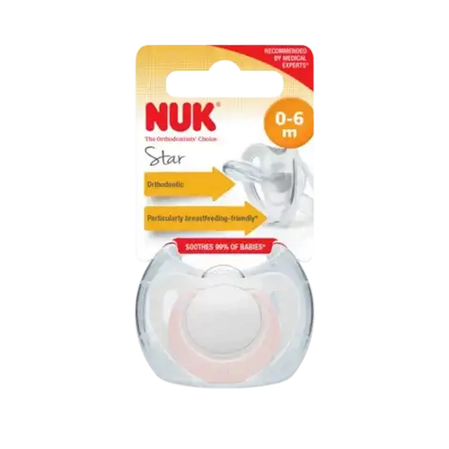 Image of NUK Star Soother 0-6 Months (Type May Vary)