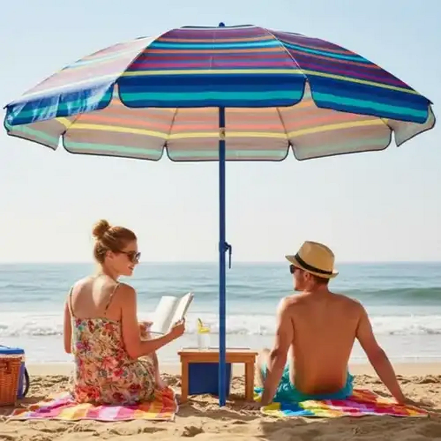 Image of Beach Collection Tilt Umbrella 210cm