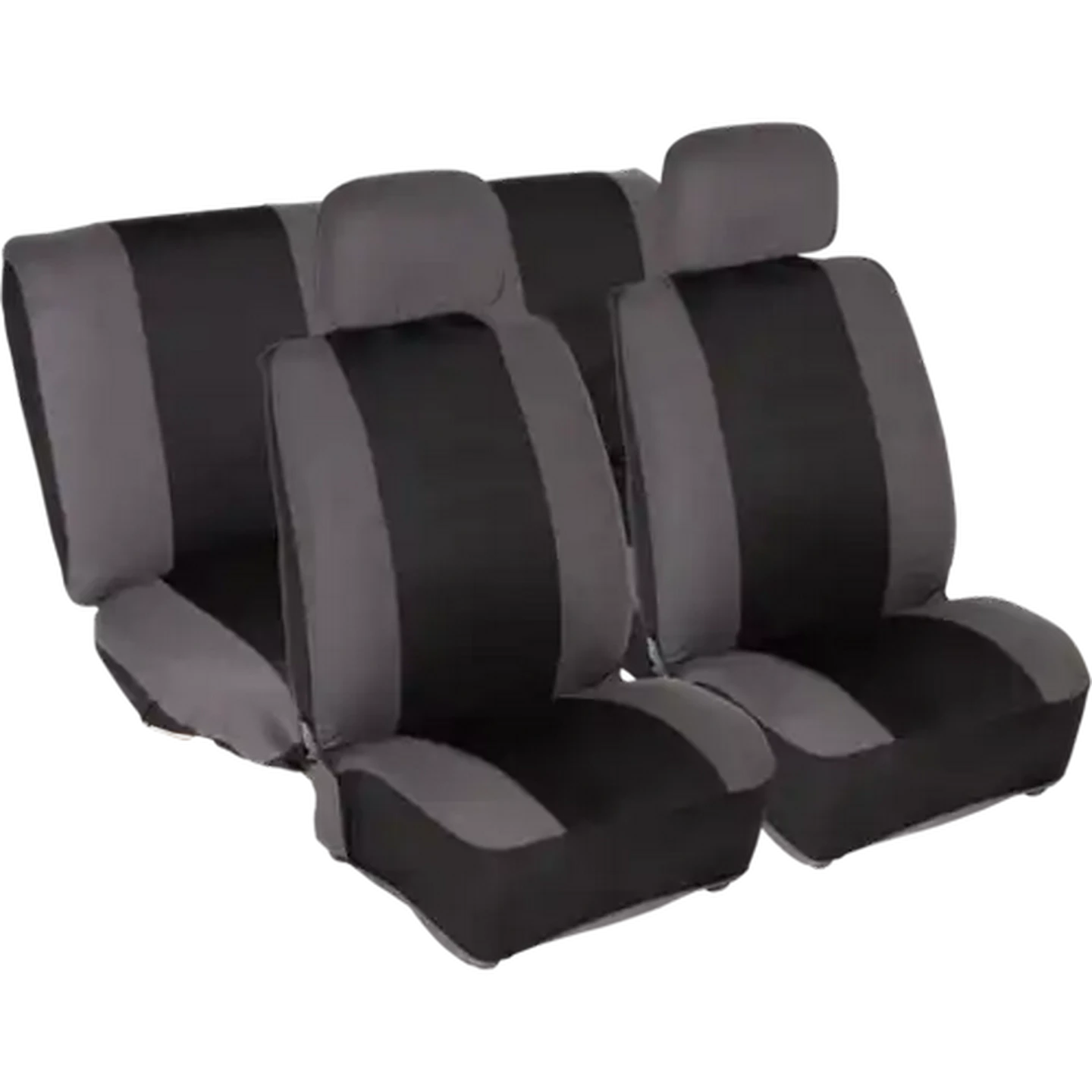 Image of Q Premium Black Elegance Car Seat Covers 6 Pieces