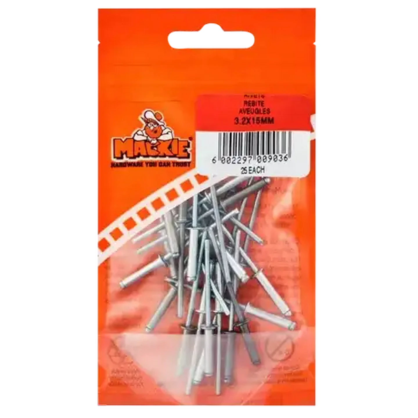 Checkers Sixty60 | Mackie Pop Rivet 3.2 x 15mm 25 Piece