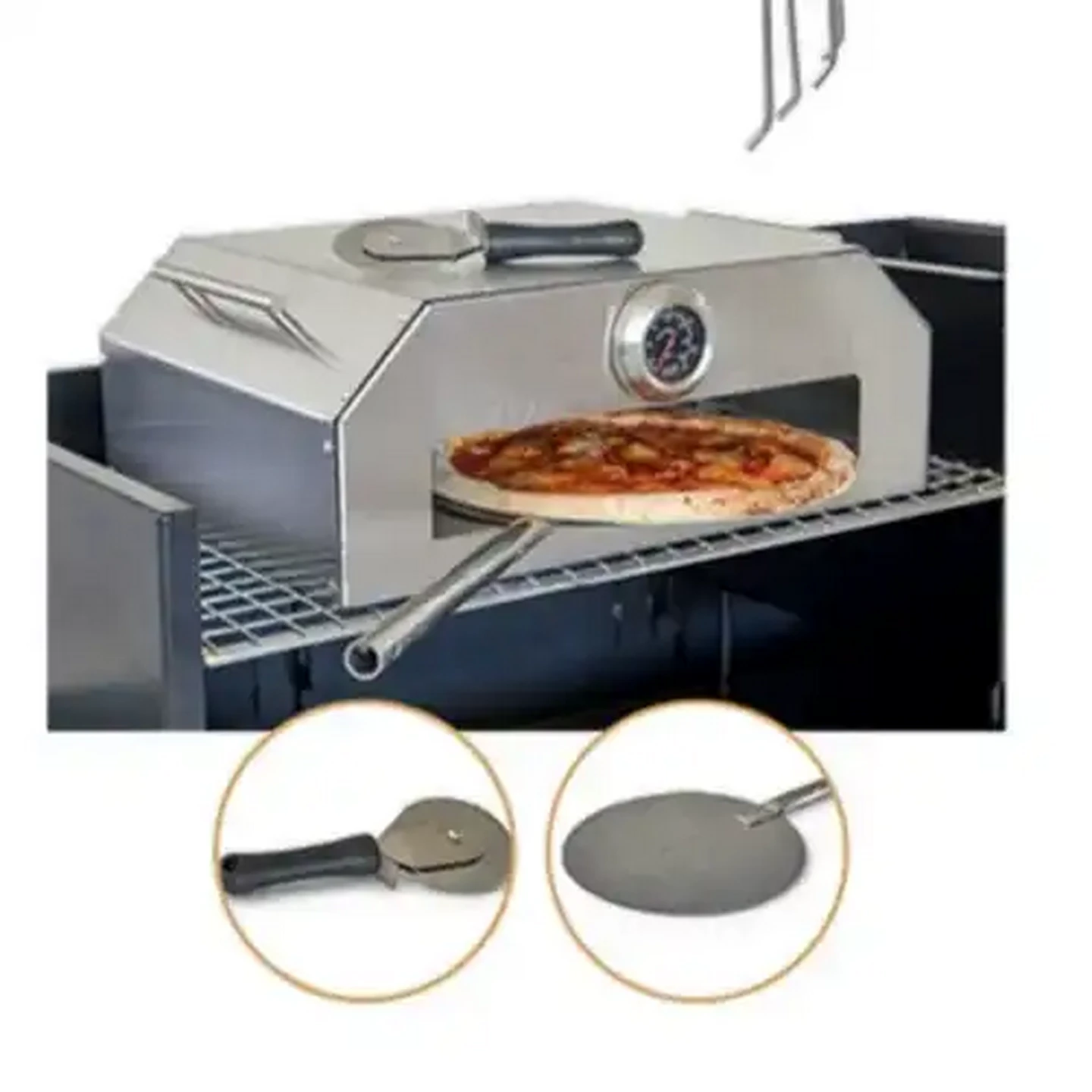 Image of LK's 430 Stainless Steel Premium Pizza Oven 455 x 335 x 175mm