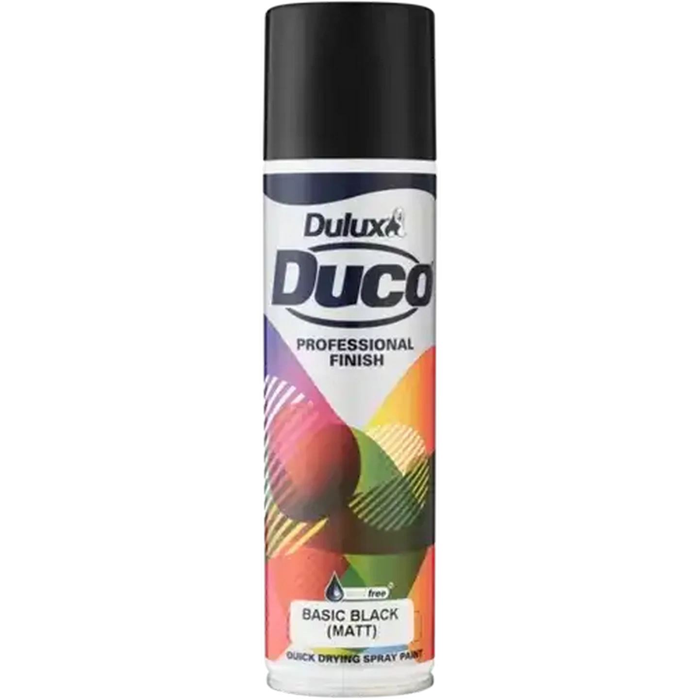 Image of Dulux Duco Matt Basic Black Spray Paint 300ml