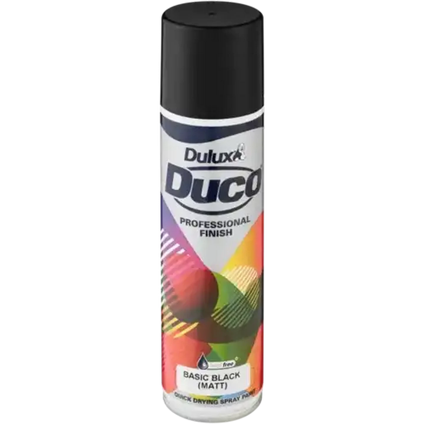 Image of Dulux Duco Matt Basic Black Spray Paint 300ml