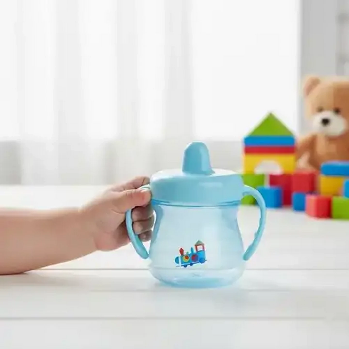 Image of Jolly Tots Two Handle Hard Spout Cup 6 Months + 200ml (Colour May Vary)