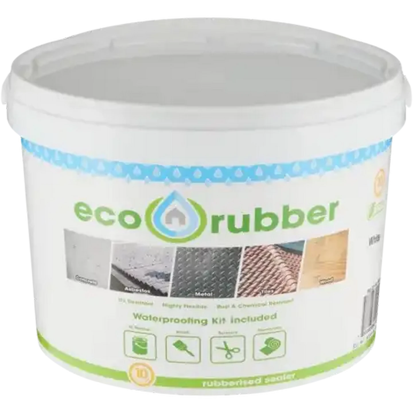 Image of Eco Rubber White DIY Waterproofing Kit 5kg