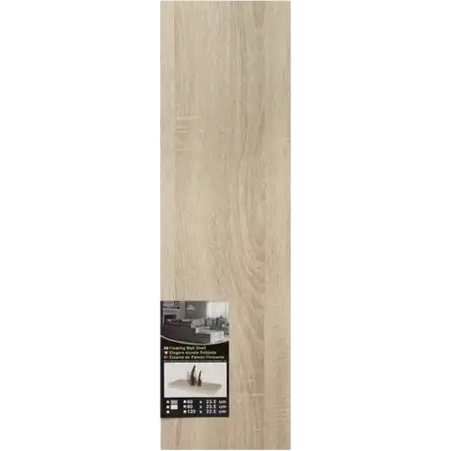 Image of Quality Light Brown Floating Shelf 80cm