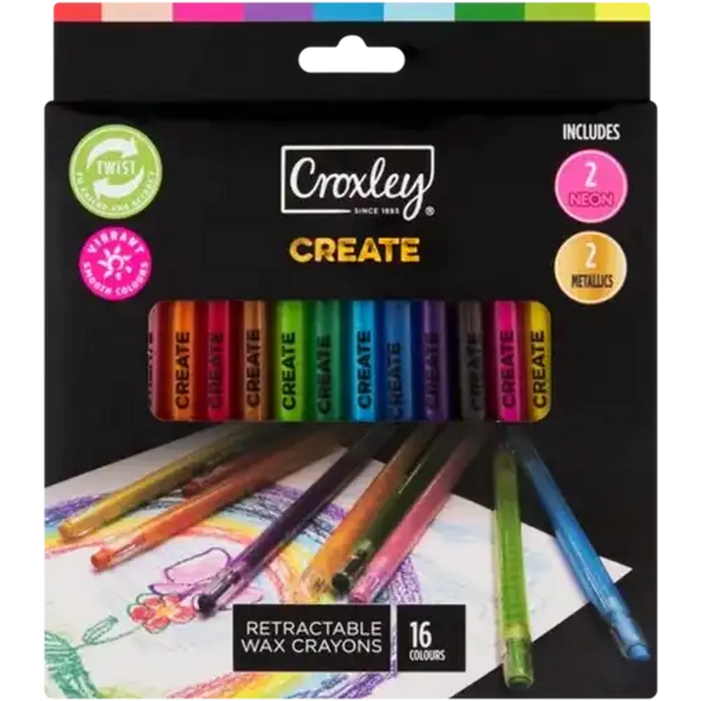 Checkers Sixty60 | Croxley Retractable Wax Crayons 16-Pack
