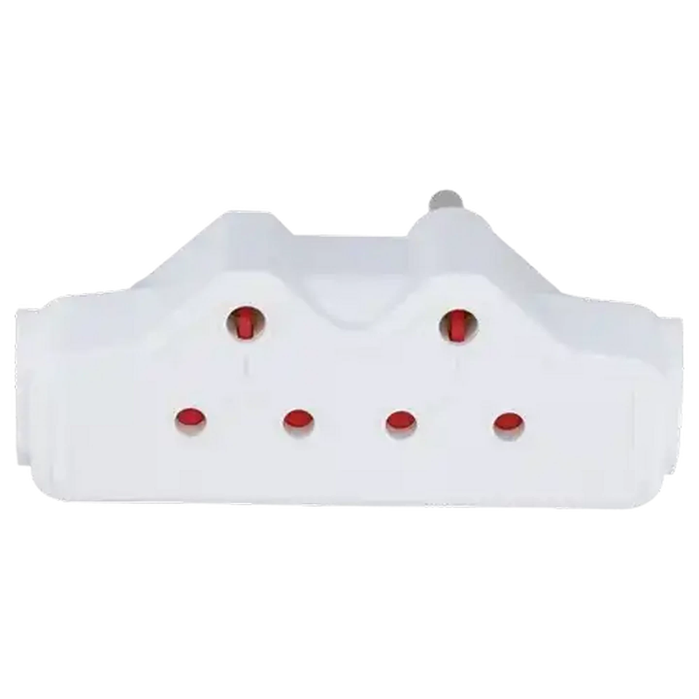 Image of SCE White 4 Way Adaptor 2 x 3-Pin 16A