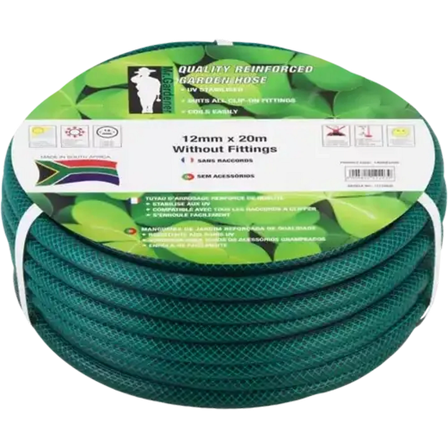 Image of Mr. Gardener Green Quality Reinforced Garden Hose 20m