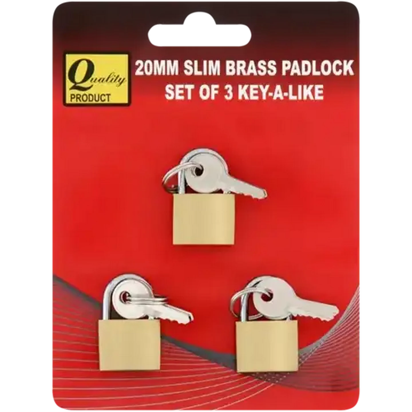 Checkers Sixty60 | Quality Slim Brass Padlock Set 3-Pack