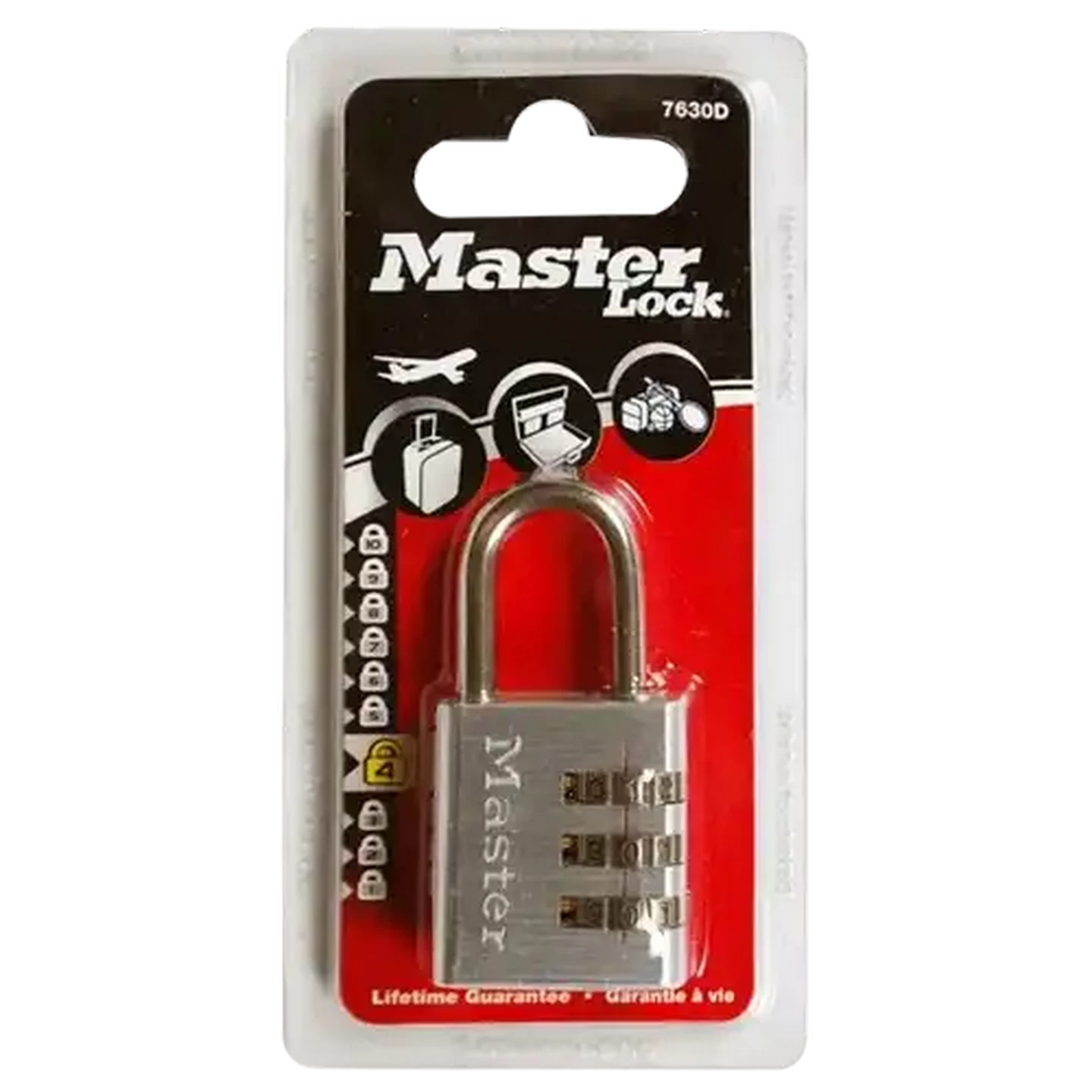 Image of Master Lock Yellow Combination Padlock 30mm