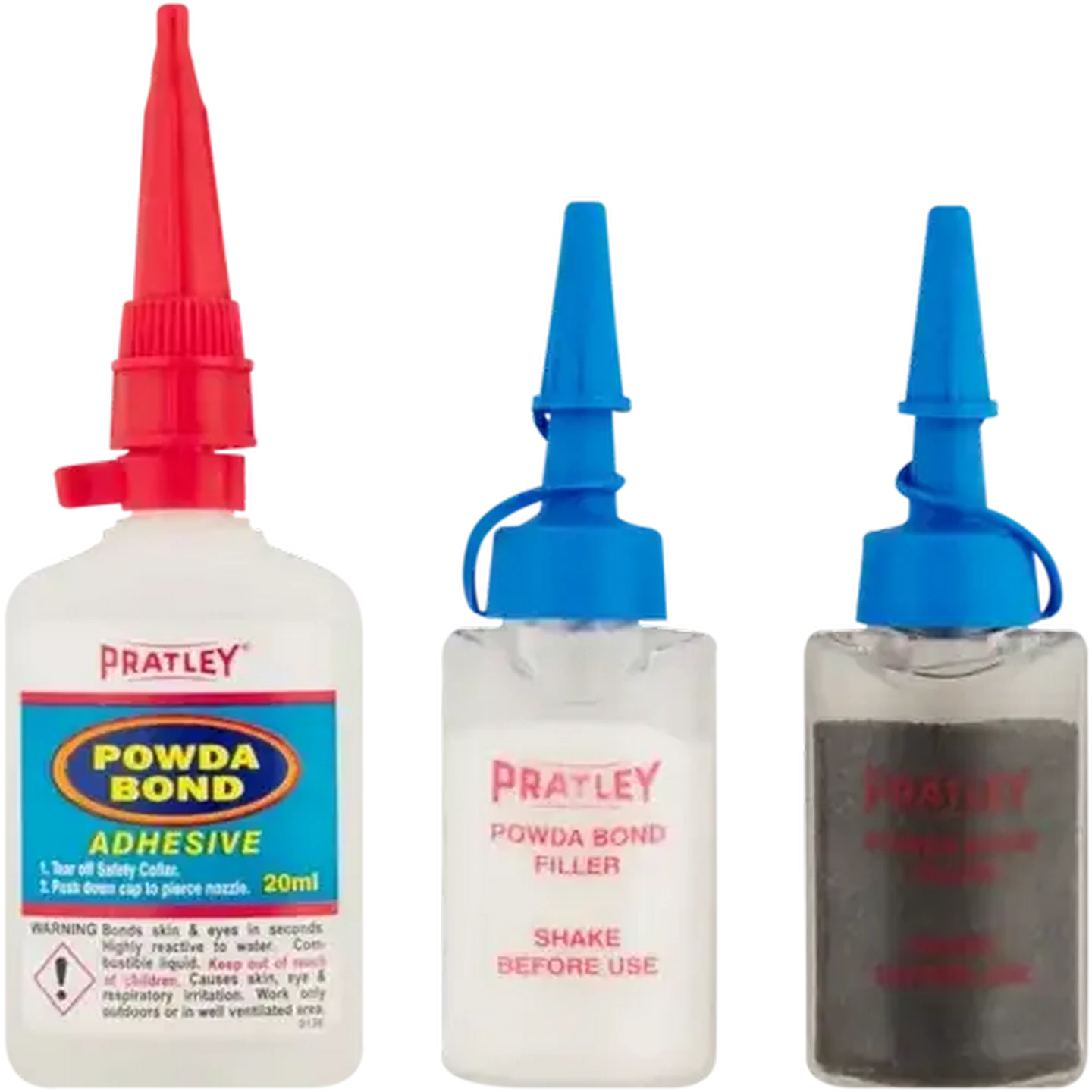 Image of Pratley Powda Bond Adhesive & Powder Filler Repair Kit 3 Piece