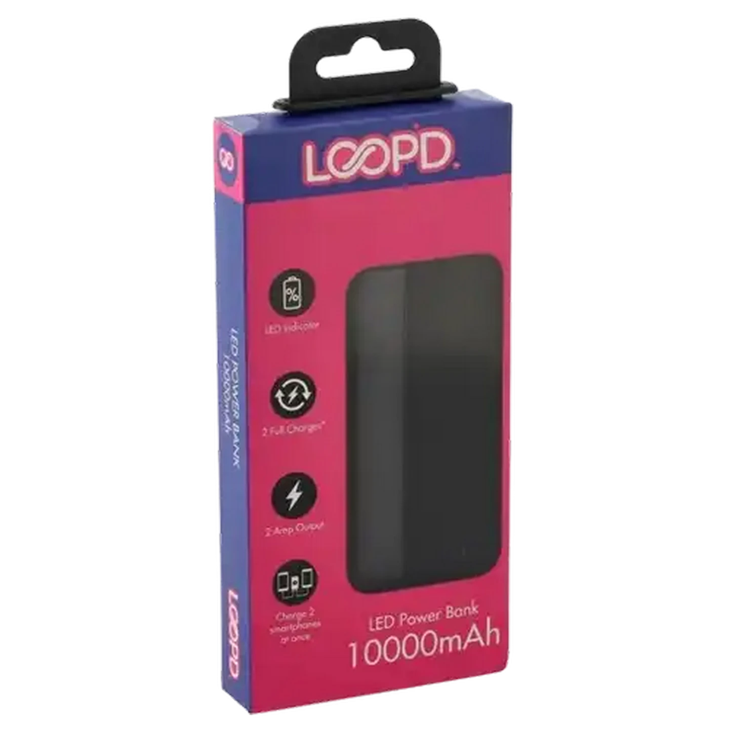 Image of LOOP'D 4 LED Power Bank 10000 mAh