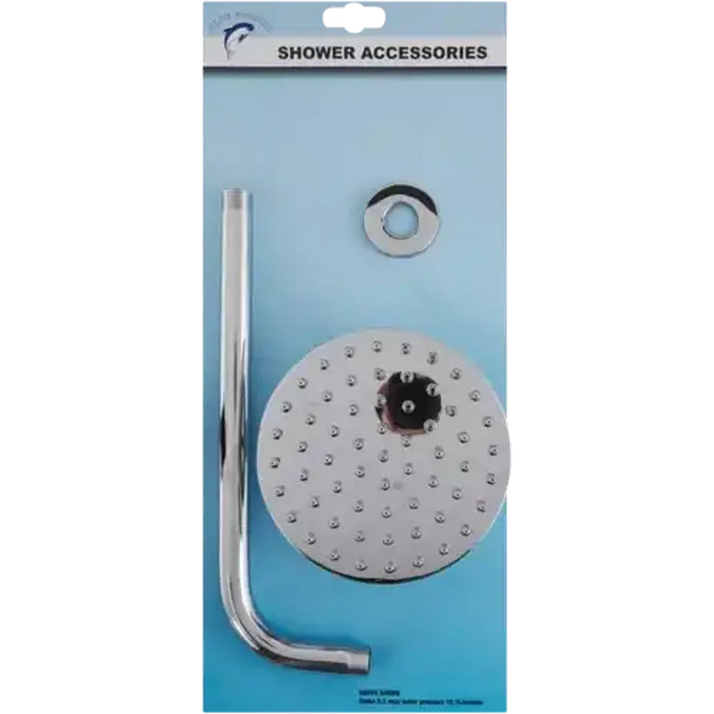 Image of Blue Dolphin Chrome Shower Head Set 3 Piece