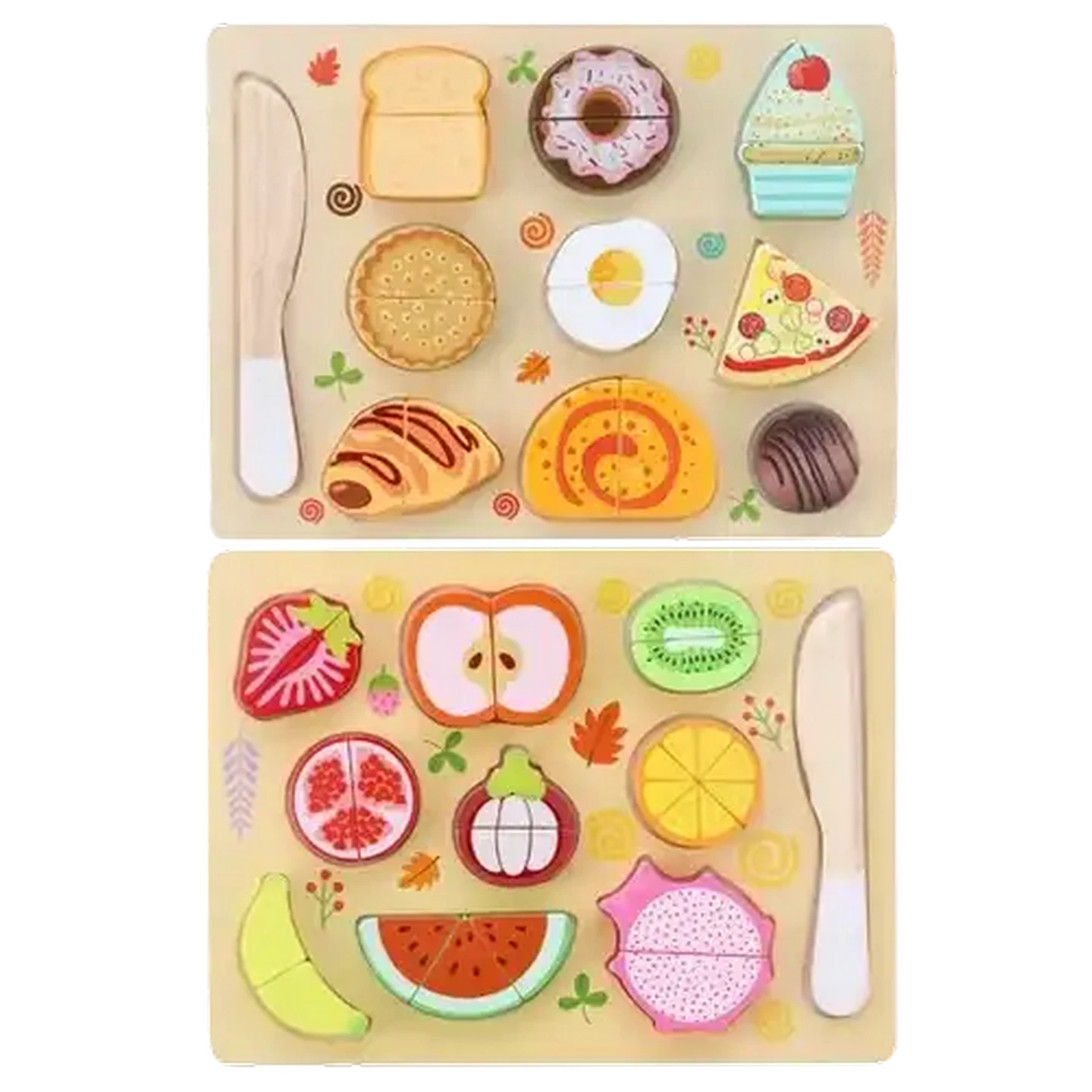 Image of Jolly Tots Wooden Fruits Board Puzzle 18 Months+
