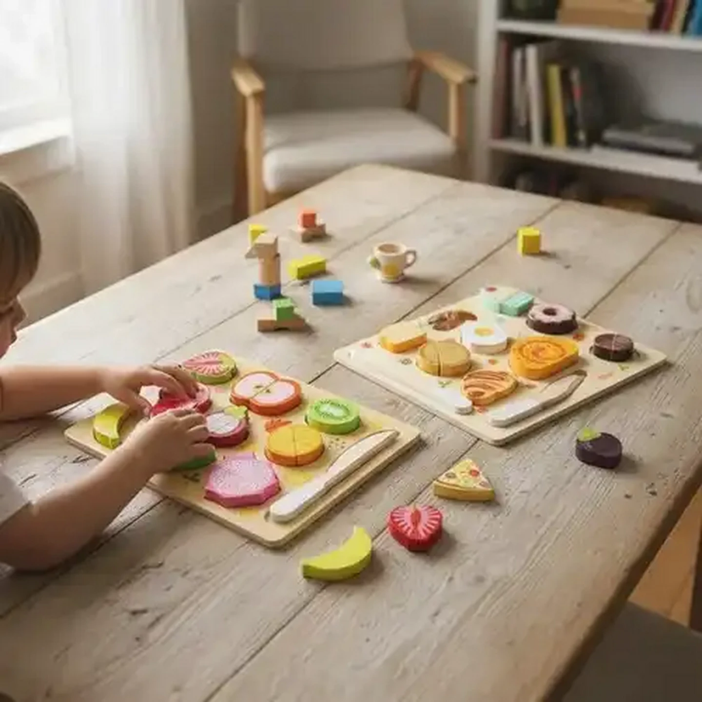 Image of Jolly Tots Wooden Fruits Board Puzzle 18 Months+