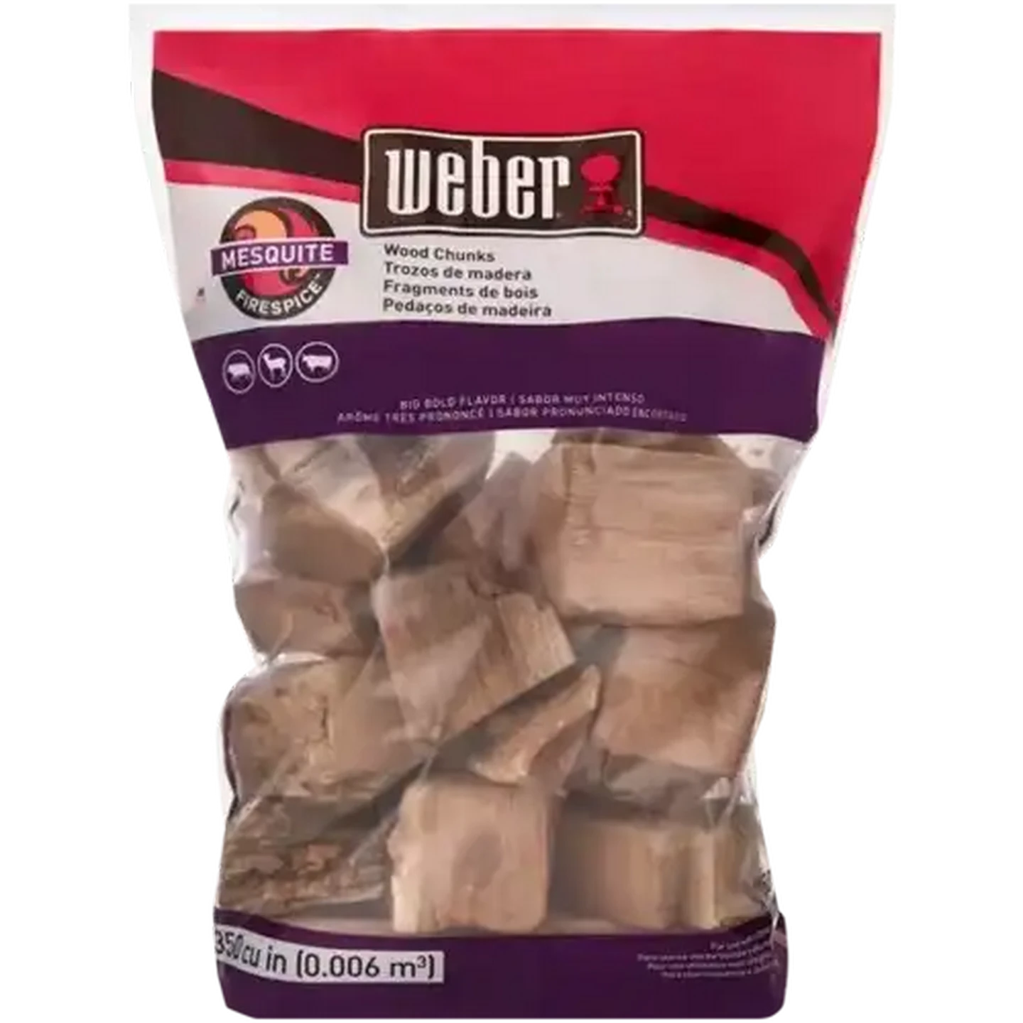 Image of Weber Mesquite Wood Chunks 1.8kg
