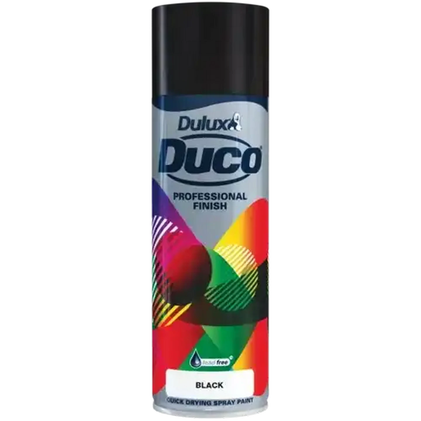 Image of Dulux Duco Black Quick Drying Spray Paint 300ml
