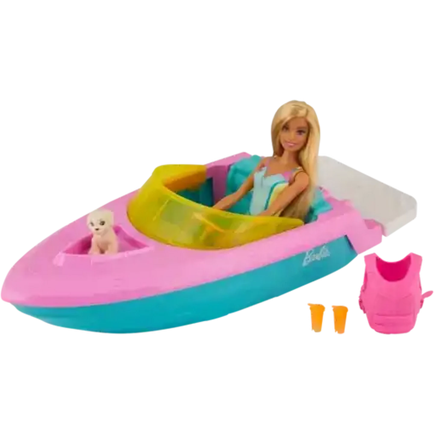 Image of Barbie Doll And Boat Play Set 6 Piece