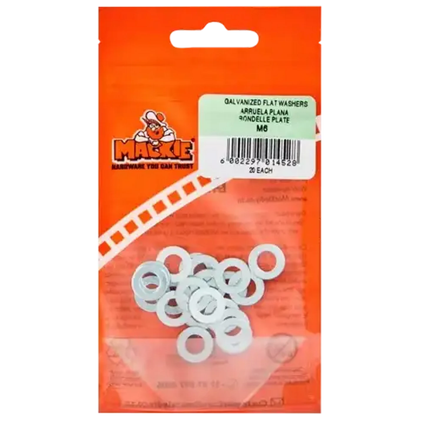 Image of Mackie M6 Flat Washers 20 Piece