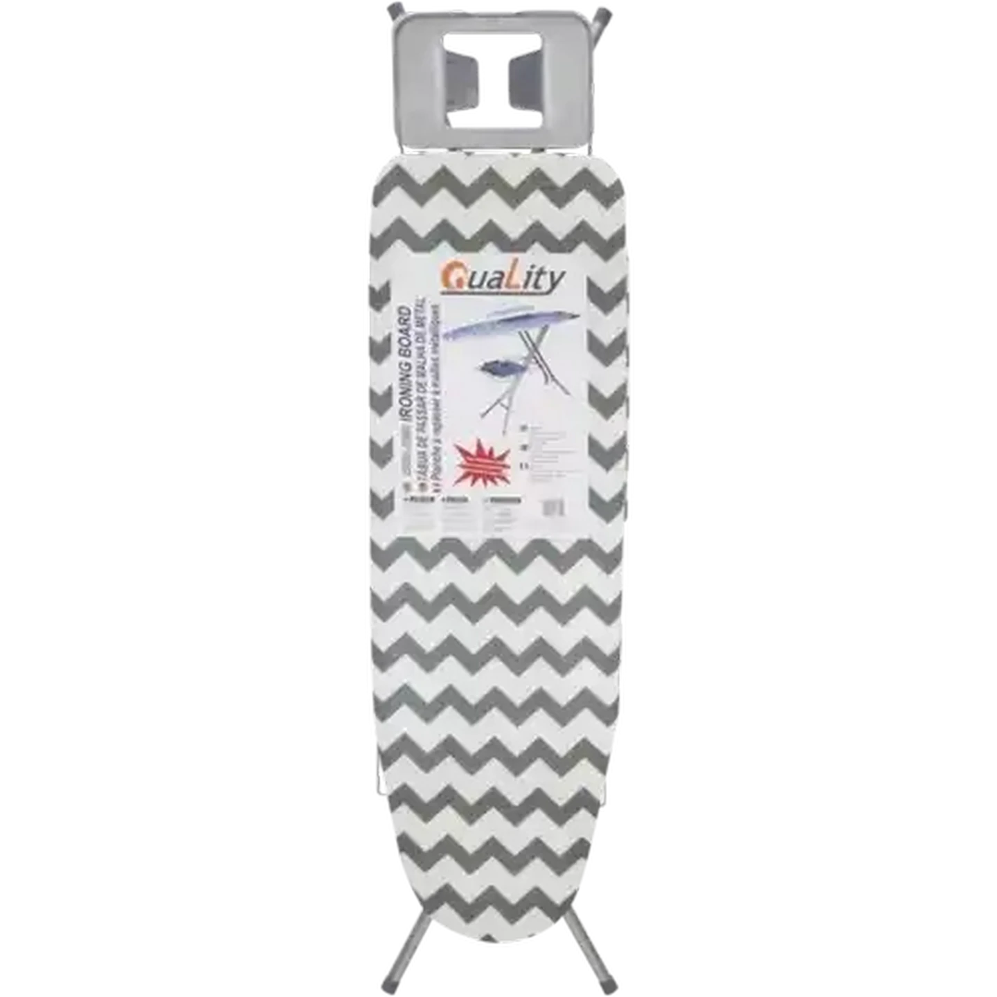 Image of Quality Metal Mesh Ironing Board 122 x 38cm (Colour May Vary)