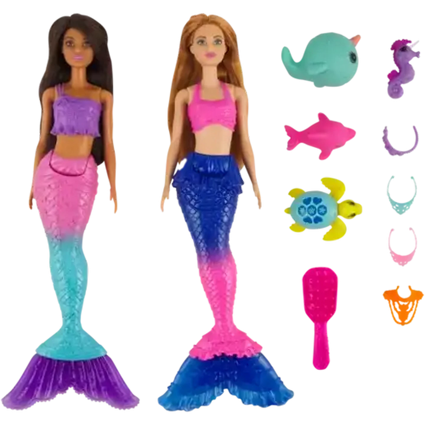 Image of Barbie Dreamtopia Mermaid Doll Set 11 Piece