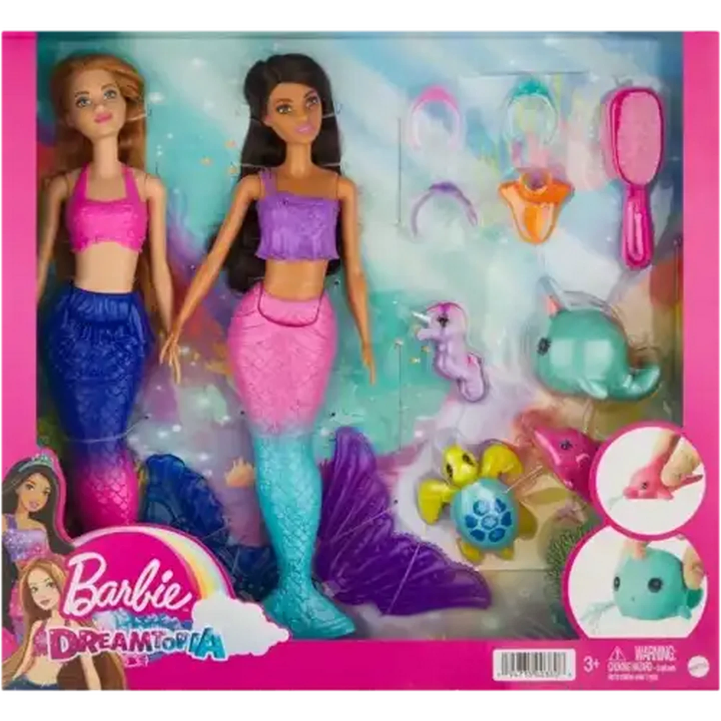 Image of Barbie Dreamtopia Mermaid Doll Set 11 Piece