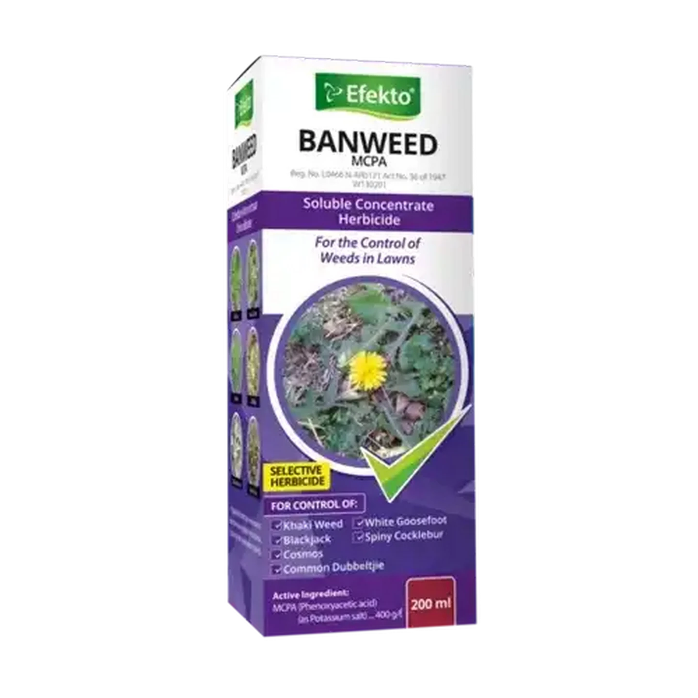Image of Efekto Banweed MCPA Soluble Concentrate Herbicide 200ml