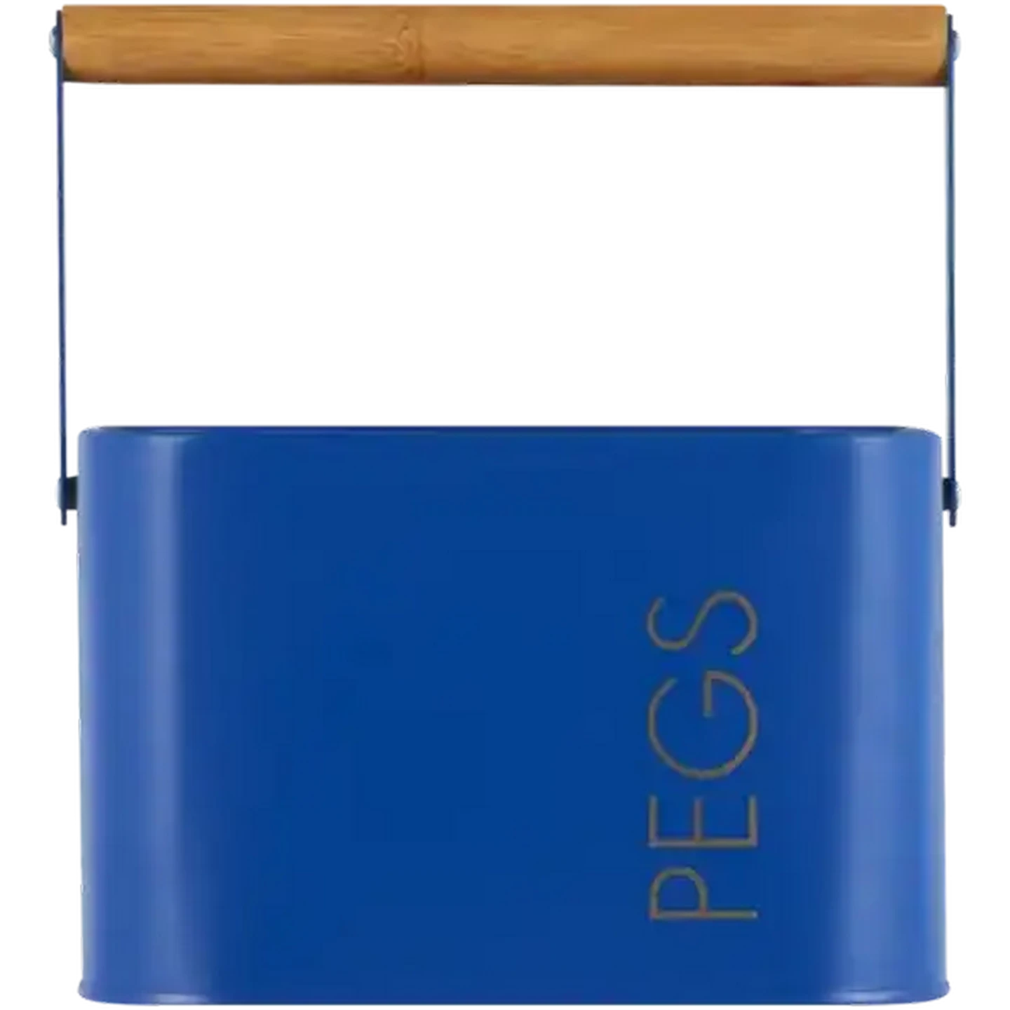 Image of Metal Pegs Tin with Handle (Colour May Vary)
