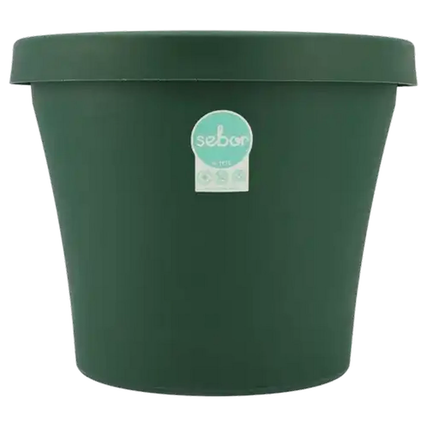 Image of Sebor Super Pot Green Plant Pot 25cm