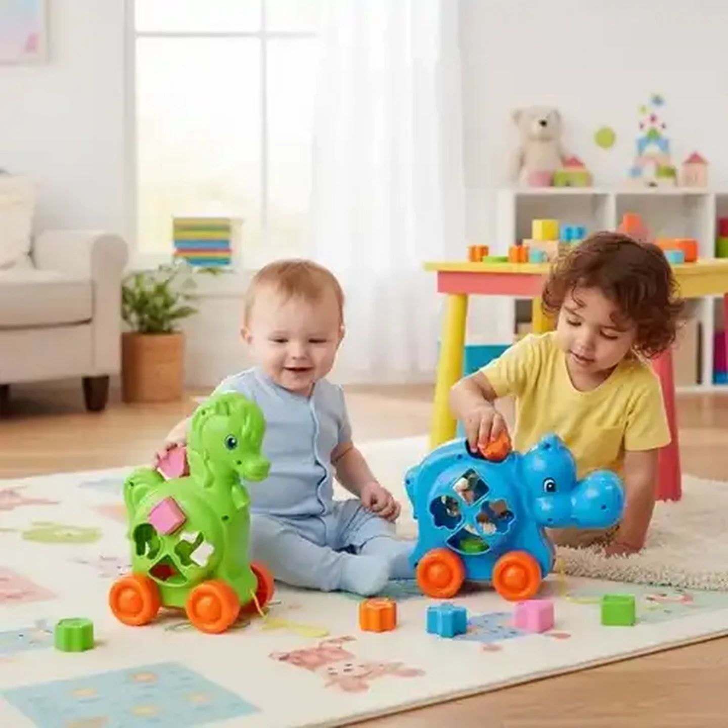Image of Jolly Tots Animal Shape Sorter 18 Months +