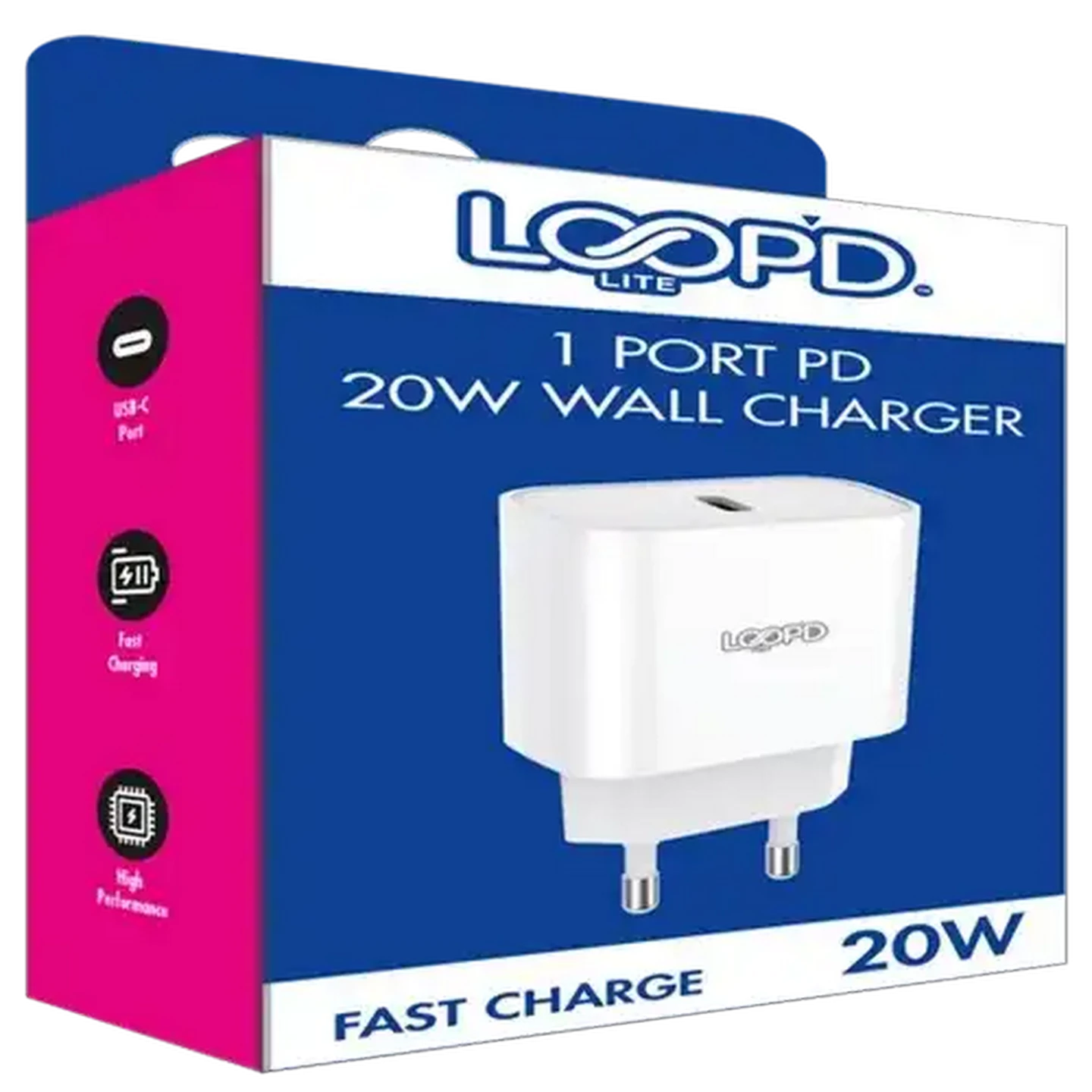 Image of LOOP'D Lite 1 Port 20W PD Type C Wall Charger